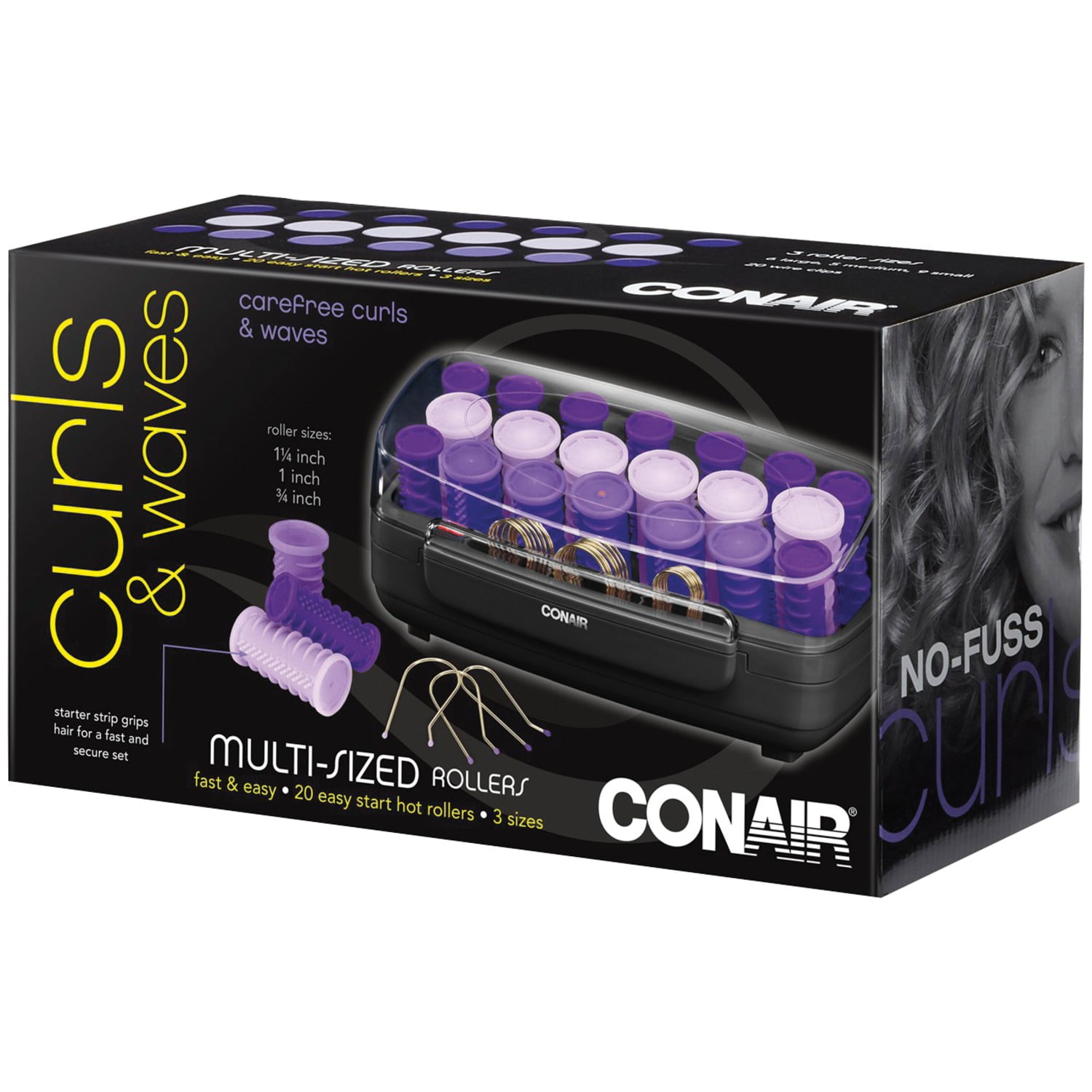 conair curls & waves hot rollers