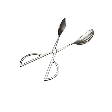 

Stainless Steel Scissors Shape Frying Grilled Food Clip Barbecue Tong Bread Steak Food Salad Clamp