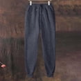 thumbnail image 4 of Lixiuxyad High Waist Stretchy Pants Women's Casual Pants Loose Fit Mid Rise Elastic Waist Comfortable Pants For Everyday Wear Home Outdoor Activities Fall Winter Gray, 4 of 5