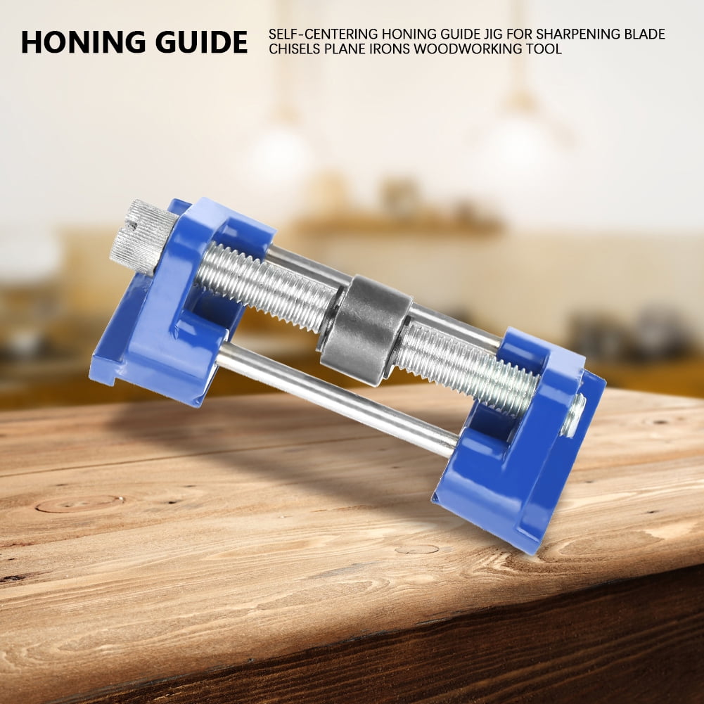 Ashata Self-Centering Honing Guide Jig for Sharpening Blade Chisels Plane Irons Woodworking Tool, Chisel Honing Guide, Honing Clamp