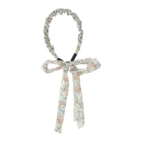 Unique Bargains 1 Pc Headband Woven Ribbon Hair Accessories for Women Green