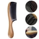 thumbnail image 2 of Peine Para El Cabello Sin Estática Desenredar Peines De Madera De Dientes Finos Peine De Cuerno De Búfalo De Sándalo Verde ANGGREK DI1010, 2 of 8
