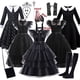thumbnail image 2 of Disfraz de Halloween para niñas, Vestido de Cosplay para eventos negros, ropa de fiesta de noche para niños, Vestido gótico de moda, 2 of 5