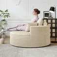 thumbnail image 5 of Miekor Furniture 50" L Corduroy Sponge single sofa,No Assembly Required,Fluffy Modern Sleeper Chair for Living room, Bedroom, Lounge and Projection Room(Not a swivel chair.) MK9092, 5 of 12