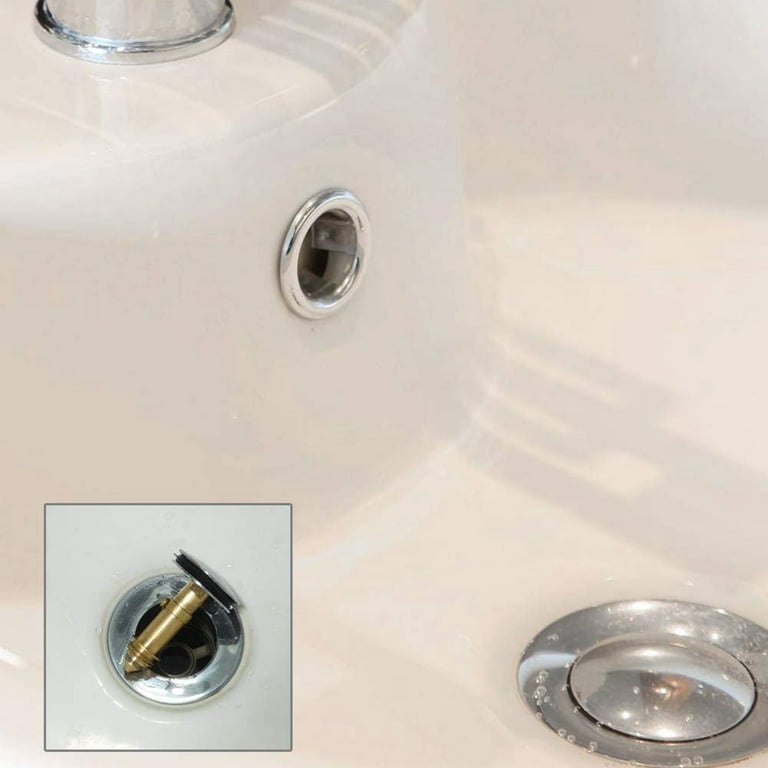 Replacement Sink Pop Up Click Clack Plug Basin Bath Tub Waste Drainer  Bathroom