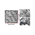 thumbnail image 2 of INSPIRE CHIC 2Pcs 50cm Women Animal Leopard Floral Print Square Kerchief Neck Scarf Black Zebra&Red Blue Geometric, 2 of 5
