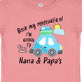 thumbnail image 4 of Inktastic Book My Reservation I'm Going to Nana and Papa's Boys or Girls Baby T-Shirt, 4 of 5