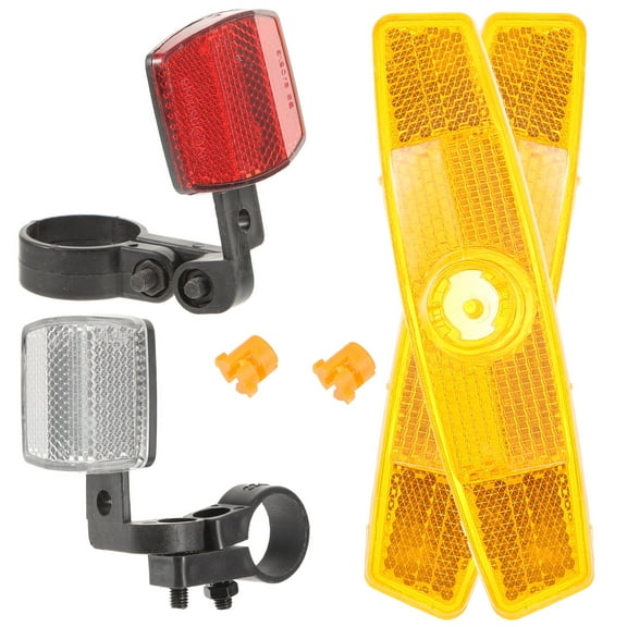 Bike Safety Reflector Set of 1 Assorted Color ABS PVC Material for Night Cycling Decorations