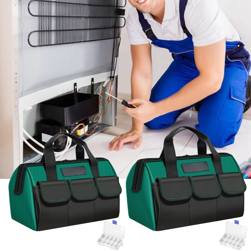 16/18inch Tool Bag Heavy Duty Tool Storage Bag Large Capacity Tool Storage Bag for Electricians Power Tool Organizers