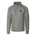thumbnail image 2 of Men's Cutter & Buck Heather Gray FIU Panthers Mainsail Sweater-Knit Half-Zip Pullover Jacket, 2 of 3