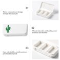 thumbnail image 3 of Pill Box Portable Pill Case pill splitter plastic 3 Slots Storage Holder Pocket Size Box Plastic Candy Splitter, Type 3, 3 of 8