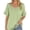 C-Green429, variant on DHFJKG Women's Basic T Shirts V Neck Short Sleeve Solid Color Tee With Pocket Baggy Streetwear Loose Fit Tunic Summer Casual Daily Wear Versatile Tops