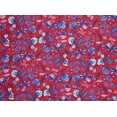 thumbnail image 2 of Zelouf Zw1601Dd-1 Print Carnival  , Sewing, DIY, Crafts Fabric by the Yard, Red/blue, 20 Yard, 2 of 2