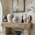 thumbnail image 4 of LuxenHome 2-Piece Marble Brown and White Terracotta Vase Set, 4 of 7