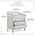 Dream On Me Marcus Changing Table And Dresser, Mystic Gray