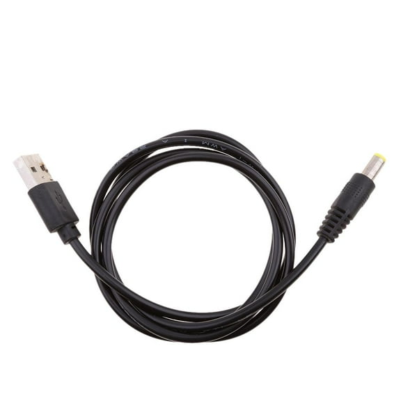 USB to DC Power Cable to Male .5x2.1 Charging Cable for Small Electronics and Devices