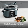 thumbnail image 5 of Ninja 14-in-1 PossibleCooker PRO 8.5-qt Multi-Cooker, with Slow Cooker, Dutch Oven, Steamer & More, Glass Lid & Integrated Spoon, Oven Safe Pot to 500°F, MC1001 Sea Salt Gray, 5 of 10