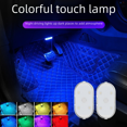 thumbnail image 1 of Iluminación del coche luz de lectura LED atmósfera mejora sensor táctil carga USB luz de emergencia del techo del coche., 1 of 5
