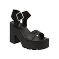 thumbnail image 1 of Tacones Chunky Mujer Casuales Kipon Hebilla Comodos negro 24, 1 of 5