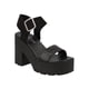 thumbnail image 1 of Tacones Chunky Mujer Casuales Kipon Hebilla Comodos negro 25, 1 of 5