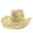 Beige, variant on Summer Sun Hat for Women And Men Solid Color Western Cowboy Hat Hollowed Out Beach Straw Hat