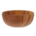 thumbnail image 1 of HINTRMENT Bol à Soupe en Bois Bol de Service Rond Brun Clair pour 1Ensemble, 1 of 4