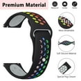 thumbnail image 5 of BRADCET 20mm 22mm Band for Samsung Galaxy Watch 6 5 4 Band 40mm 44mm/galaxy 6/4 classic Bands 47mm 43mm/46mm 42mm/Watch 5 pro/Watch 46mm/ 3 45mm/Amazfit GTS/2/2e/3/GTS2 Silicone Sport Band Women Men, 5 of 11