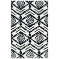 thumbnail image 2 of SAFAVIEH Metro Syeda Diamond Area Rug, Black/Ivory, 5' x 8', 2 of 10