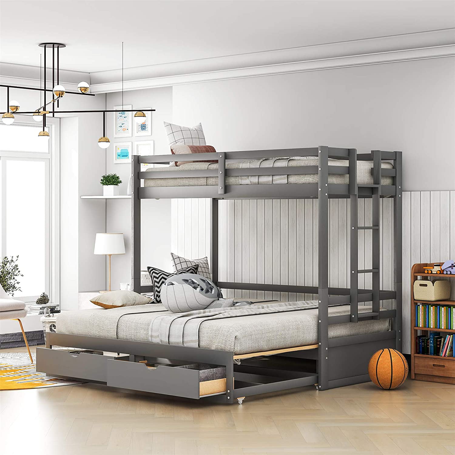 Twin Over Full Queen King Bunk Bed, What Kind Of Mattress For Bunk Beds