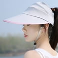 thumbnail image 5 of Sombrero para el sol plegable de ala ancha con cremallera, gorra para el cuello con bloqueo UV, sombrero para el sol para la playa al aire libre de verano, 5 of 5