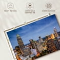 thumbnail image 6 of Elephant Stock Charlotte Uptown Skyline Wall Art - Horizontal Canvas Wall Art - Living Room Wall Decor - Places Canvas - Blue And Gray Decor - 48" x 32", 6 of 8