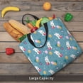 thumbnail image 4 of KLL Rabbit And Balloon Pattern Aesthetic Tote Bag for Women Beach Bag Shopping Bags Shoulder Bag Reusable Grocery Bags, 4 of 5