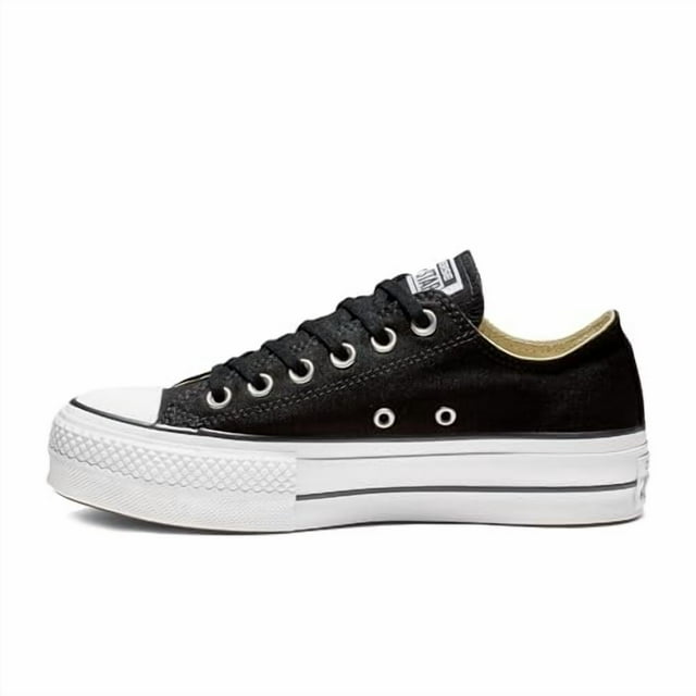 Converse Espadrille Chuck Taylor All Star Lift pour Femme, Noir/blanc/blanc, 5.5