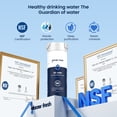 thumbnail image 2 of GLACIER FRESH XWF Replacement For GE XWF Refrigerator Water Filter Pack of 4 (Not XWFE), 2 of 9