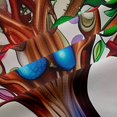 thumbnail image 5 of Homewish Vintage Nature Tree Blackout Curtains,Watercolor Fruit Plants Curtains Pack of 2 (42x84 Each), 5 of 6