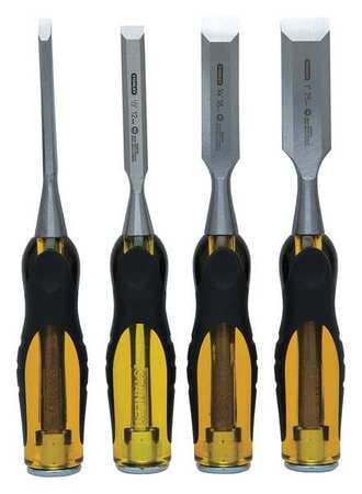 Stanley FMHT16983 4 Pieces Chisel Set, 1 by Stanley Black & Decker