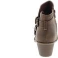 thumbnail image 4 of Forever Link Eury-4 Women's Fashion Round Toe Buckles Zipper Low Heel Ankle Booties Shoes, 4 of 7