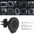 thumbnail image 4 of Soporte Universal Para Teléfono Con Ventilación De Aire, Soporte Magnético Para Teléfono Para Automóvil Negro, Ajustable En 360 Grados Para La Mayoría De Las Salidas De Aire, 4 of 7