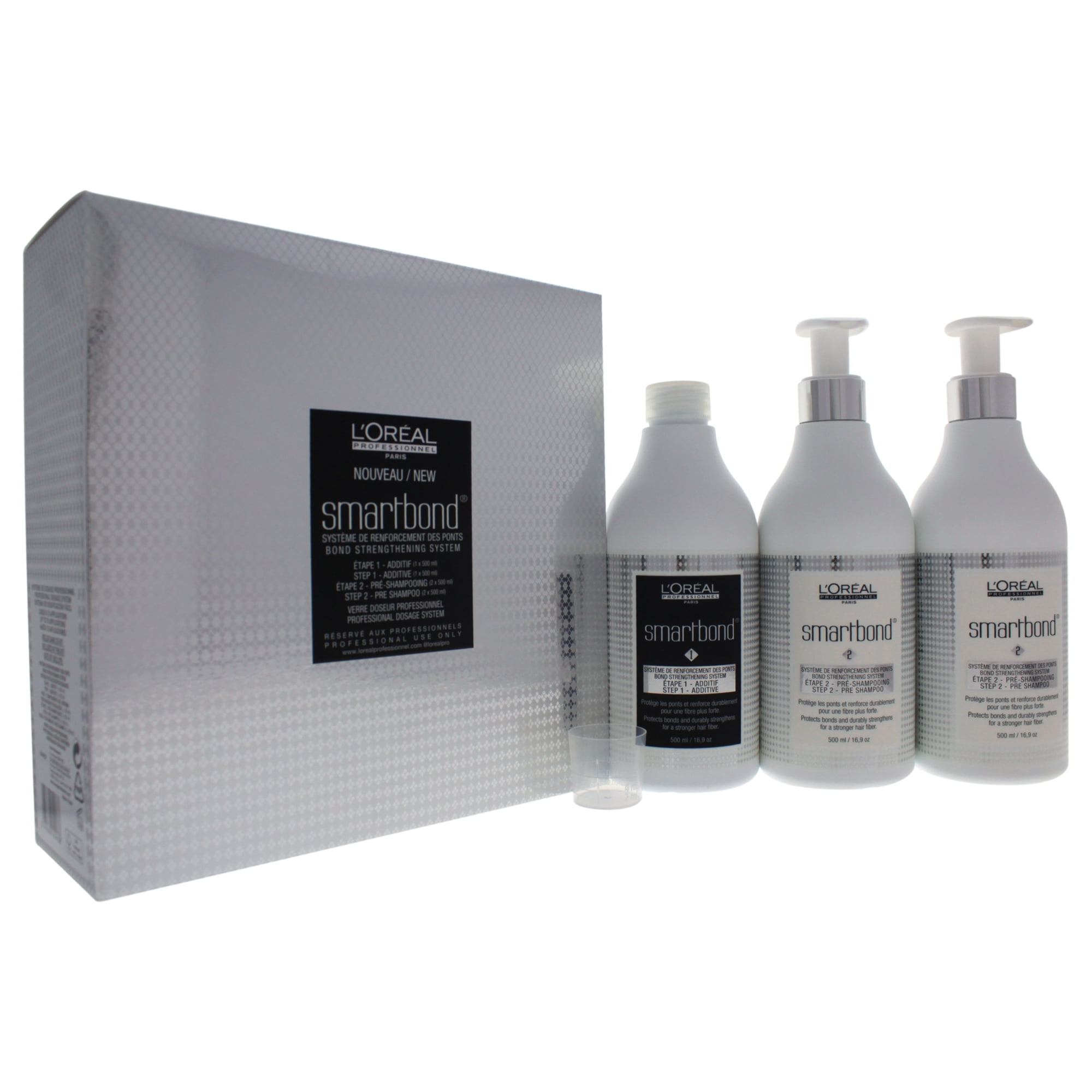 LOreal Professional Smartbond Strengthening System - 2 Pc Kit  Etape  - # 1 Additive,  Etape - # 2 Pre Shampoo 