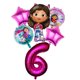 thumbnail image 3 of Globos con números de color rosa y morado para casa de muñecas Gabby, 6 unidades, 1, 2, 3, 4 y 5, decoración para fiesta de cumpleaños de niña, suministros para baby shower, juguetes para niños, 3 of 5