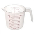 thumbnail image 2 of Clear Plastic 1L Measuring Jug Cup Grip Cooking Barking Kitchen Lab 1000ml Container Graduated Jug, 2 of 7