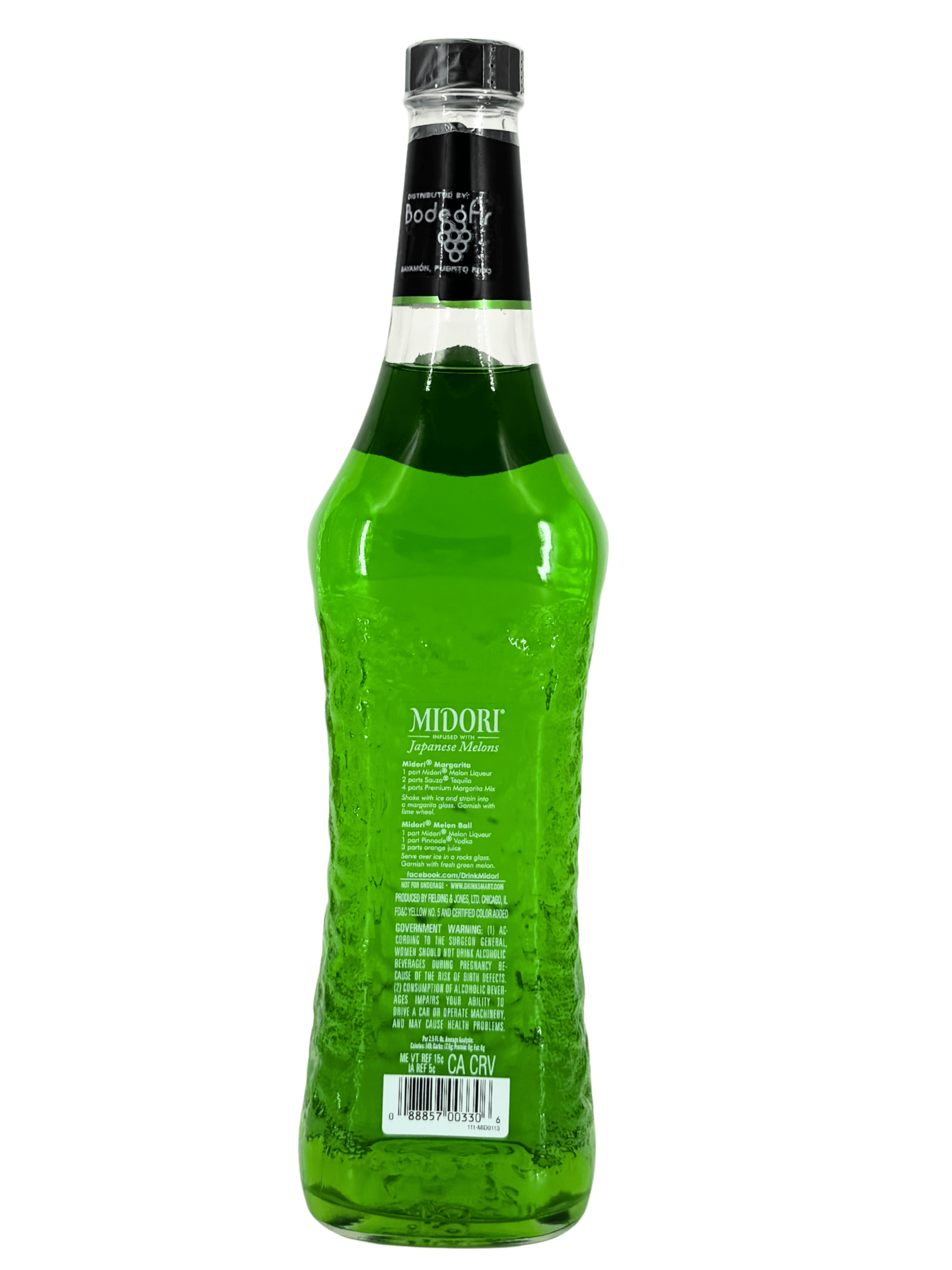 Midori Melon Fruit Liqueur, 750 ml Single Glass Bottle, 20.0% ABV