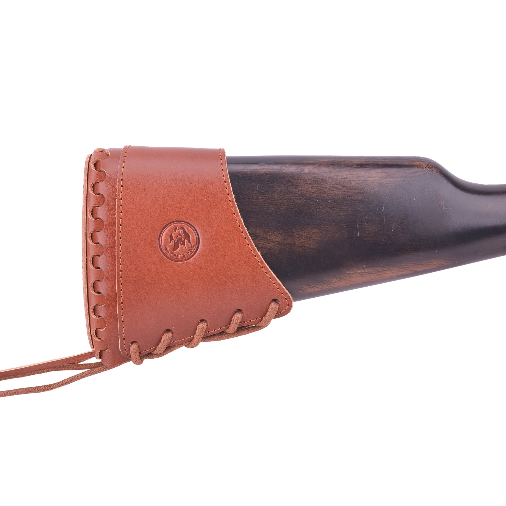 WAYNE'S DOG Full Grain Leather Gun Recoil Pad Buttstock Extension for Rifles Shotguns
