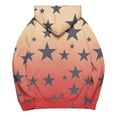 thumbnail image 5 of Women Sweatshirt Long Sleeve Hooded Gradient Star Printed Casual Blouse Sweatshirts Beige S,Blouse for Women, 5 of 5