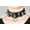 Style 38, variant on Punk Gothic Black Leather Choker Skull Chain Spike Rivet Buckle Collar Necklace