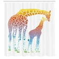 thumbnail image 3 of Ambesonne Giraffe Shower Curtain, Surrealist View, 69"Wx70"L, Multicolor, 3 of 3