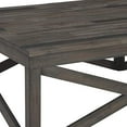 thumbnail image 3 of BM206160 Benjara Table Basse Carrée avec Dessus en Bloc de Boucher & Design Lambda, Gris, 3 of 5