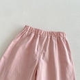 thumbnail image 4 of Generic Toddler Girl Long Shorts Y2K Lace Trim Pettipants Baby Cute Ruffle Hem Baggy Bloomers Boho Flowy Summer Wide Leg Gauze Shorts, 4 of 7