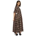 thumbnail image 2 of Moomaya Robe de Nuit Longue Maxi pour Femmes, Cache-Maillot Imprimé à Manches Kimono, Maxi Kaftan, Robe de Nuit, Vêtement de Nuit, 2 of 6