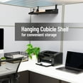 thumbnail image 2 of Mind Reader Hanging Cubicle Shelf, Metal Storage Organizer for Office or Home, 20.25"L x 7"W, Black, 2 of 6